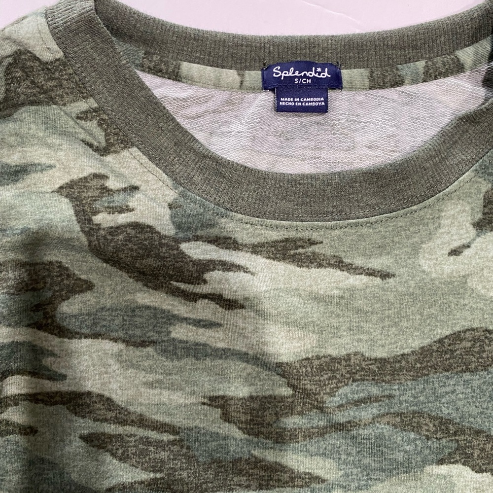 Splendid Camouflage Pullover - image 5